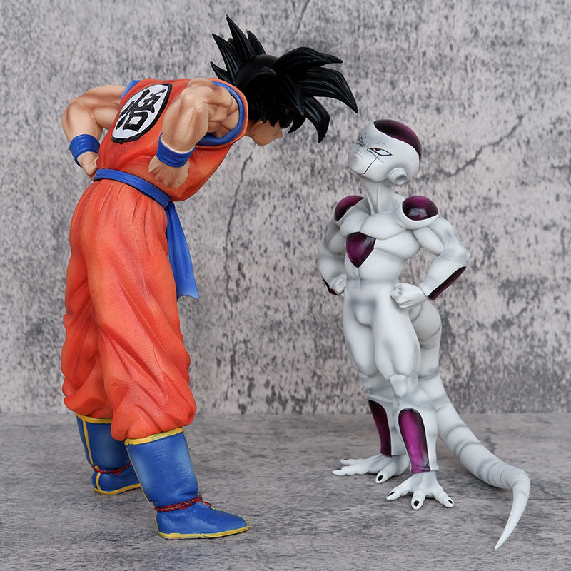 Goku + Frieza | 9 & 7-Inch PVC Set | Dragon Ball Z | (1.65 lbs)