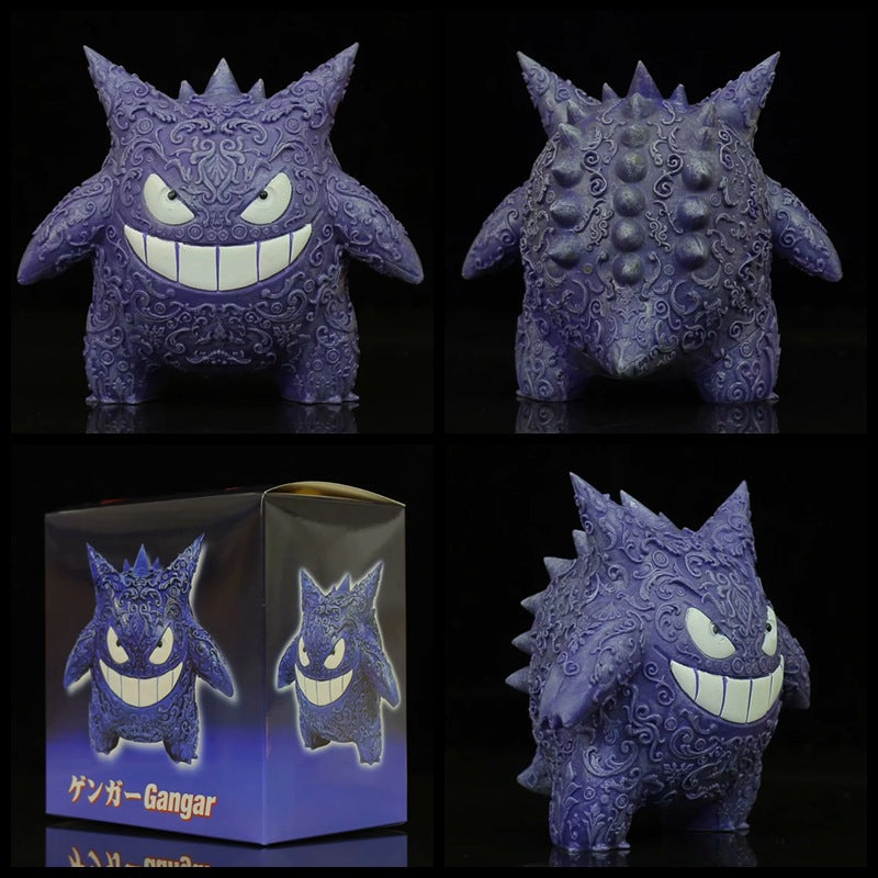 Gengar (Tattoos) | 4.5-Inch PVC Statue | Pokemon | (0.6 lbs)
