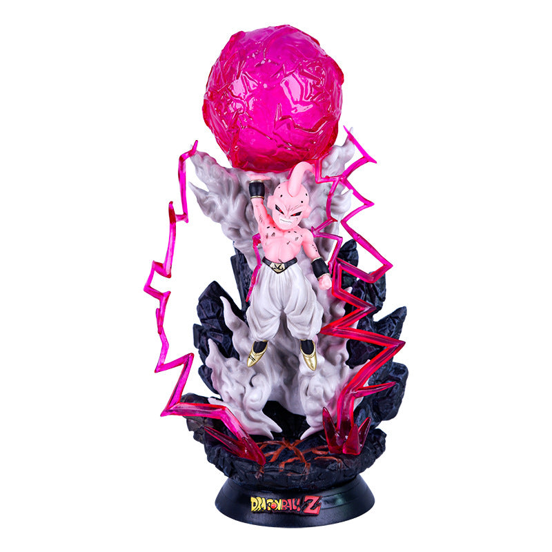 9.25-Inch Majin Buu Vanishing Ball Model Statue | Dragon Ball Z | Handmade Light-Up PVC Statue | Collectors Display (1.7 lbs)
