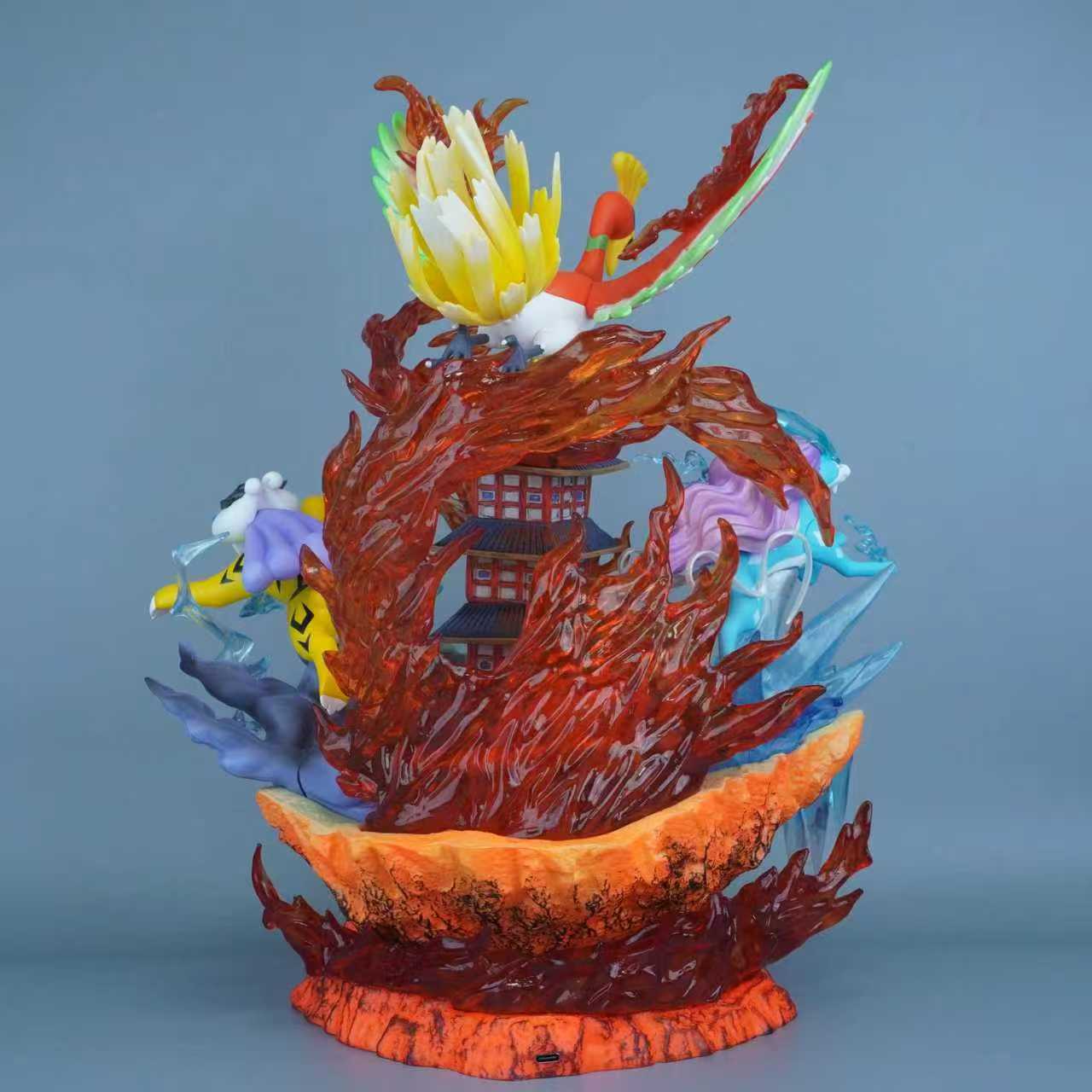 Sacred Trio Diorama Edition | 15.7-Inch PVC Statue | Pokemon