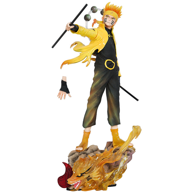 14.8-Inch Naruto&Sasuke: SixPaths Showdown Model Statue | NarutoShippuden | Premium PVC Collectible (8.23lbs)